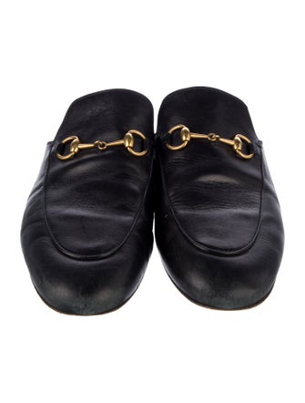 Gucci Horsebit Accent Leather Mules