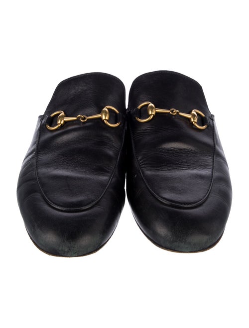 Gucci Horsebit Accent Leather Mules