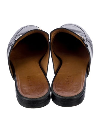 Gucci Horsebit Accent Leather Mules