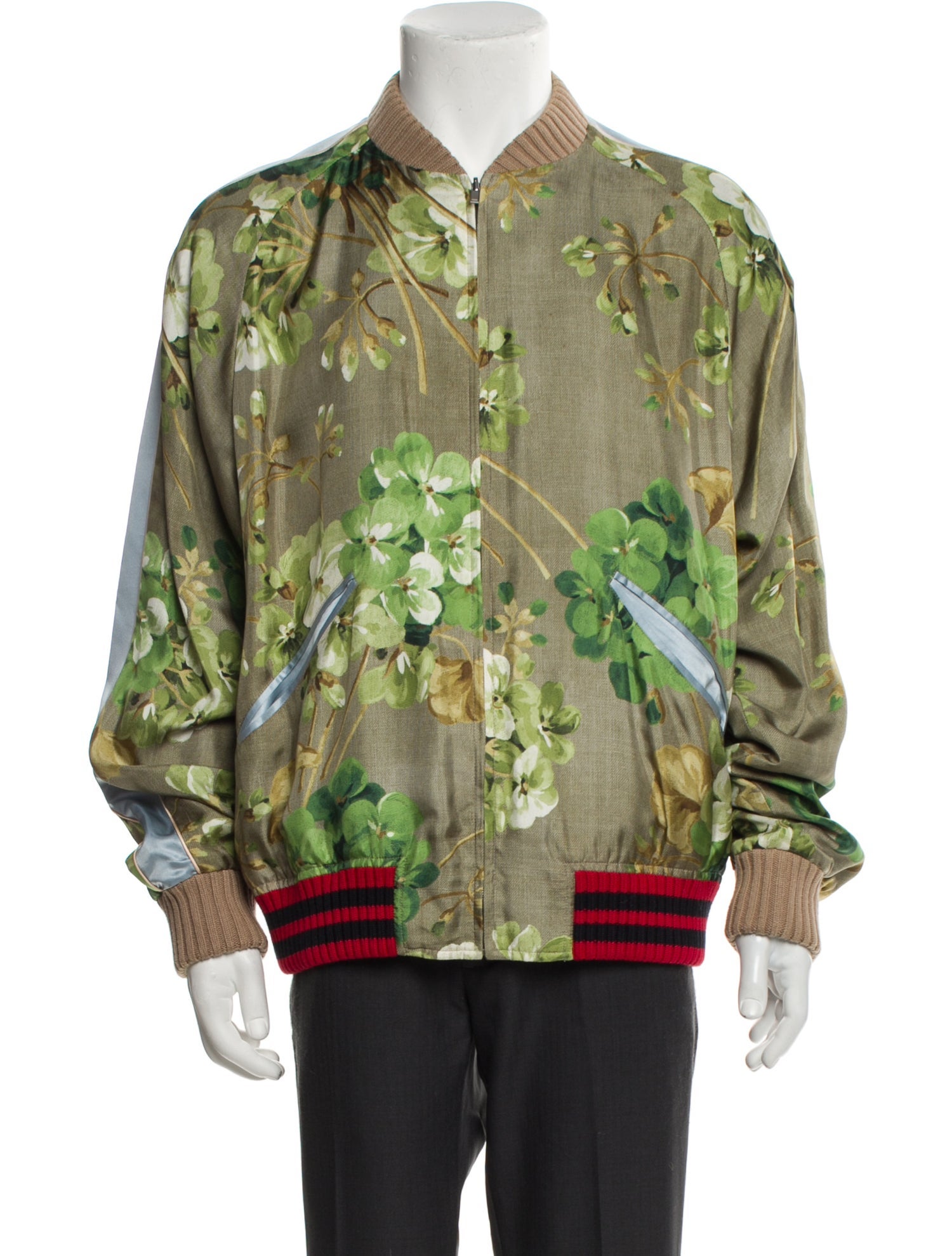 Gucci 2015 Sylvie Web Accent Bomber Jacket