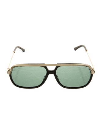 Gucci Web Accent Square Sunglasses