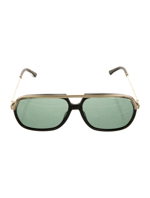 Gucci Web Accent Square Sunglasses