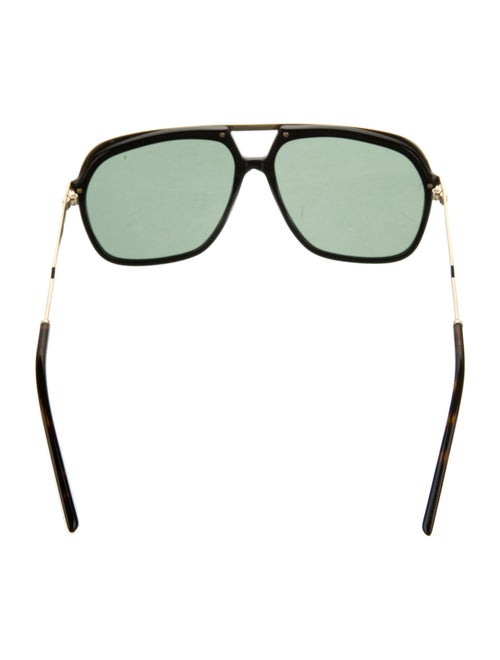 Gucci Web Accent Square Sunglasses