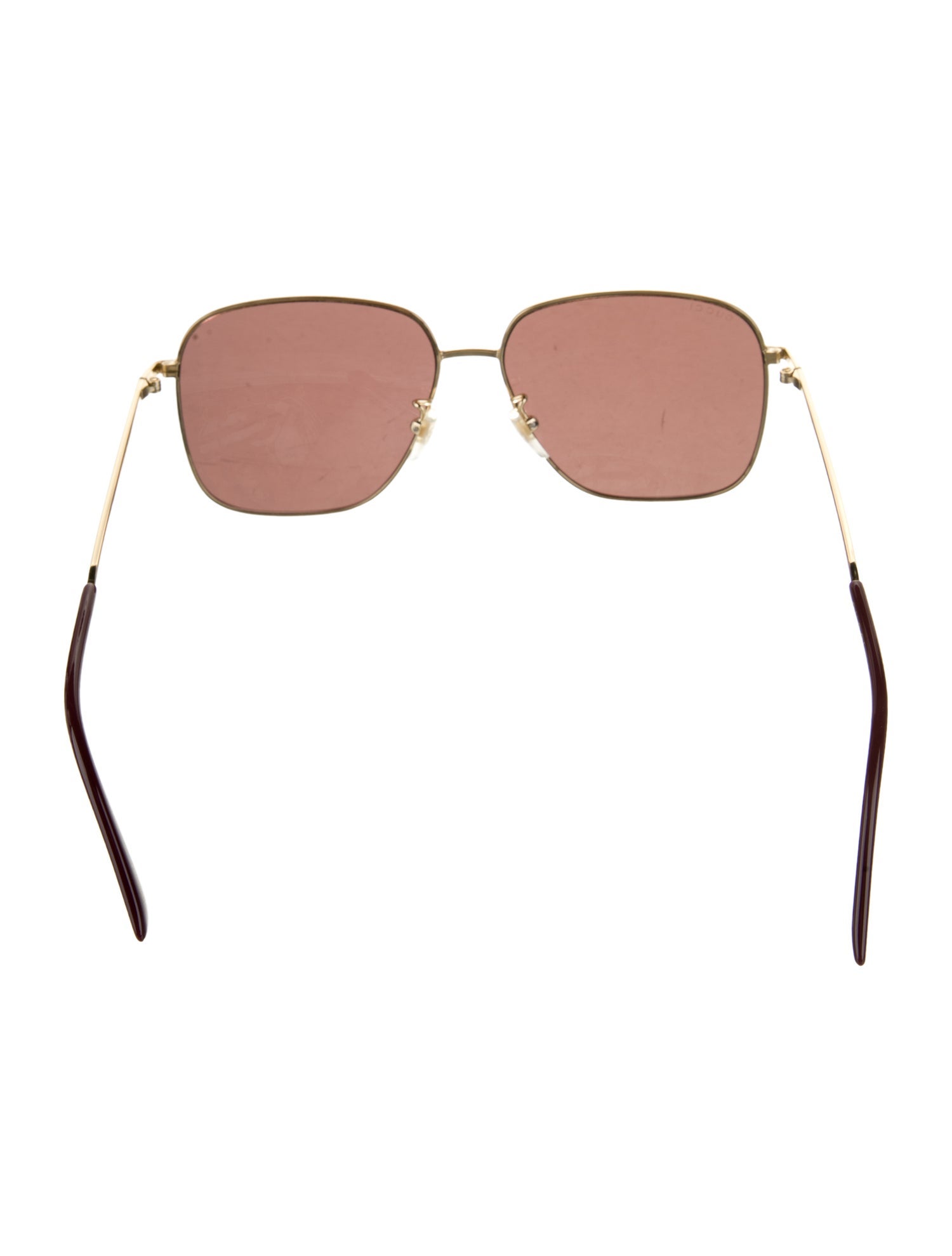 Gucci Sylvie Web Accent Square Sunglasses