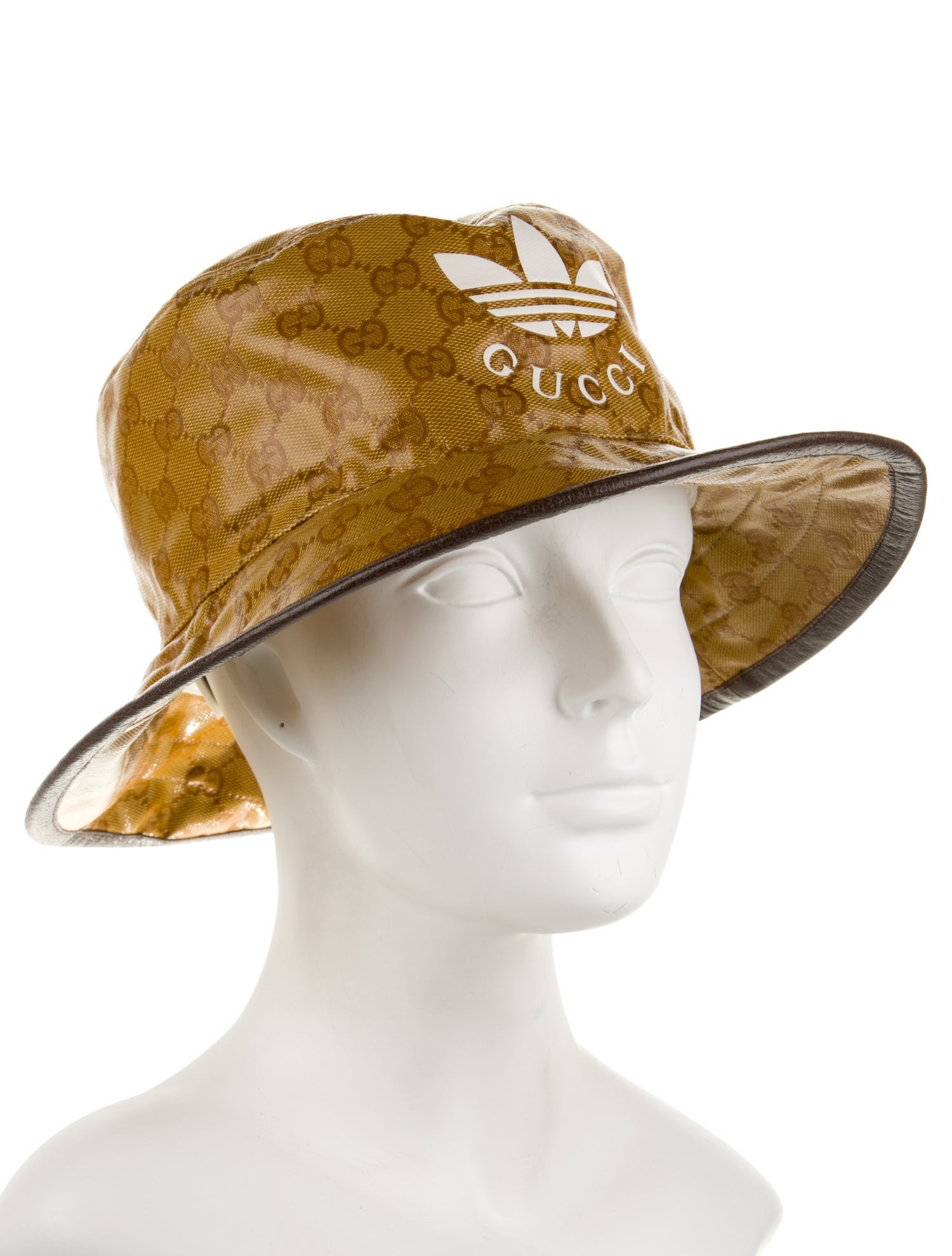 Gucci x Adidas Bucket Hat Beige Brown In Size Medium