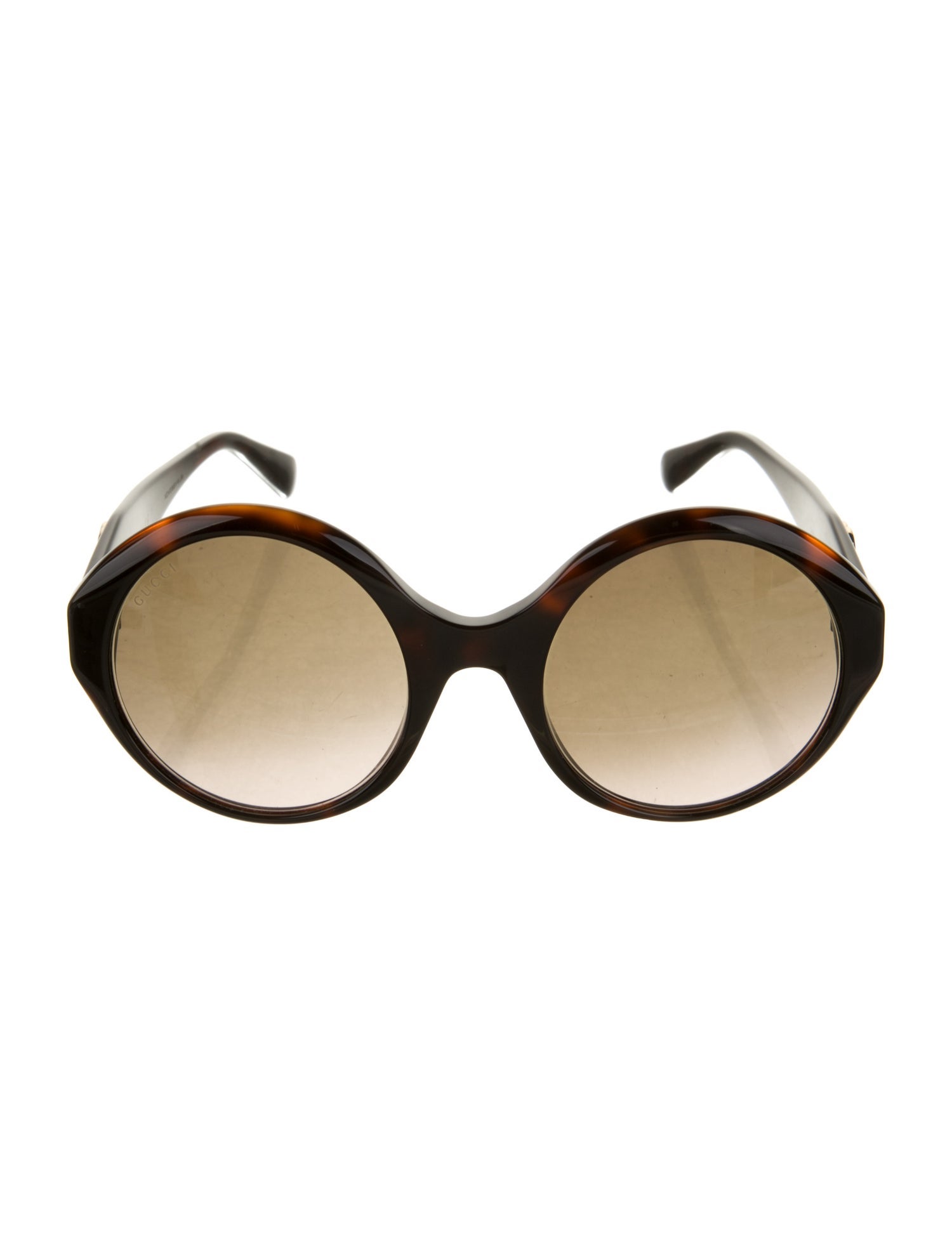 Gucci Interlocking G Logo Round Sunglasses