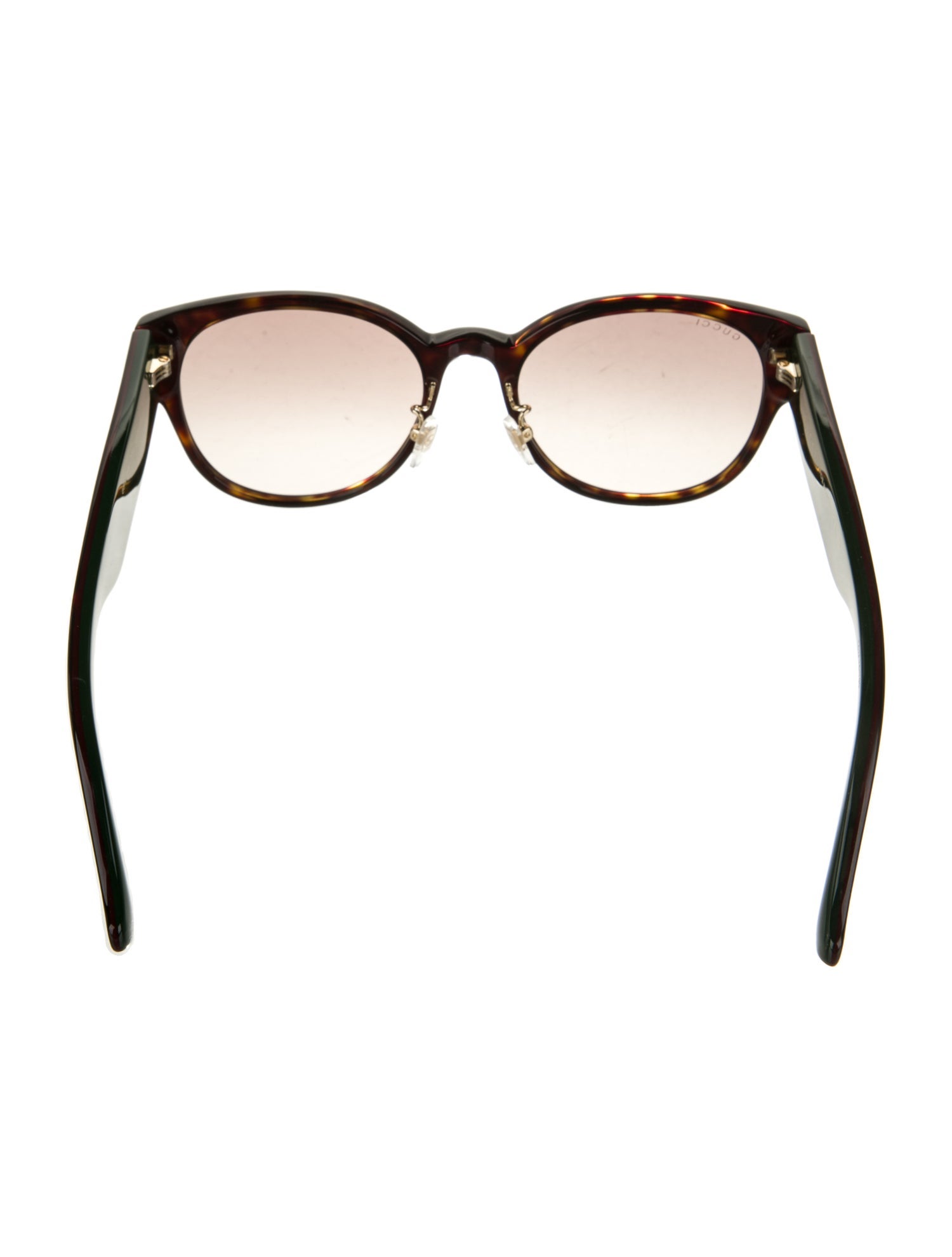 Gucci Web Accent Round Sunglasses