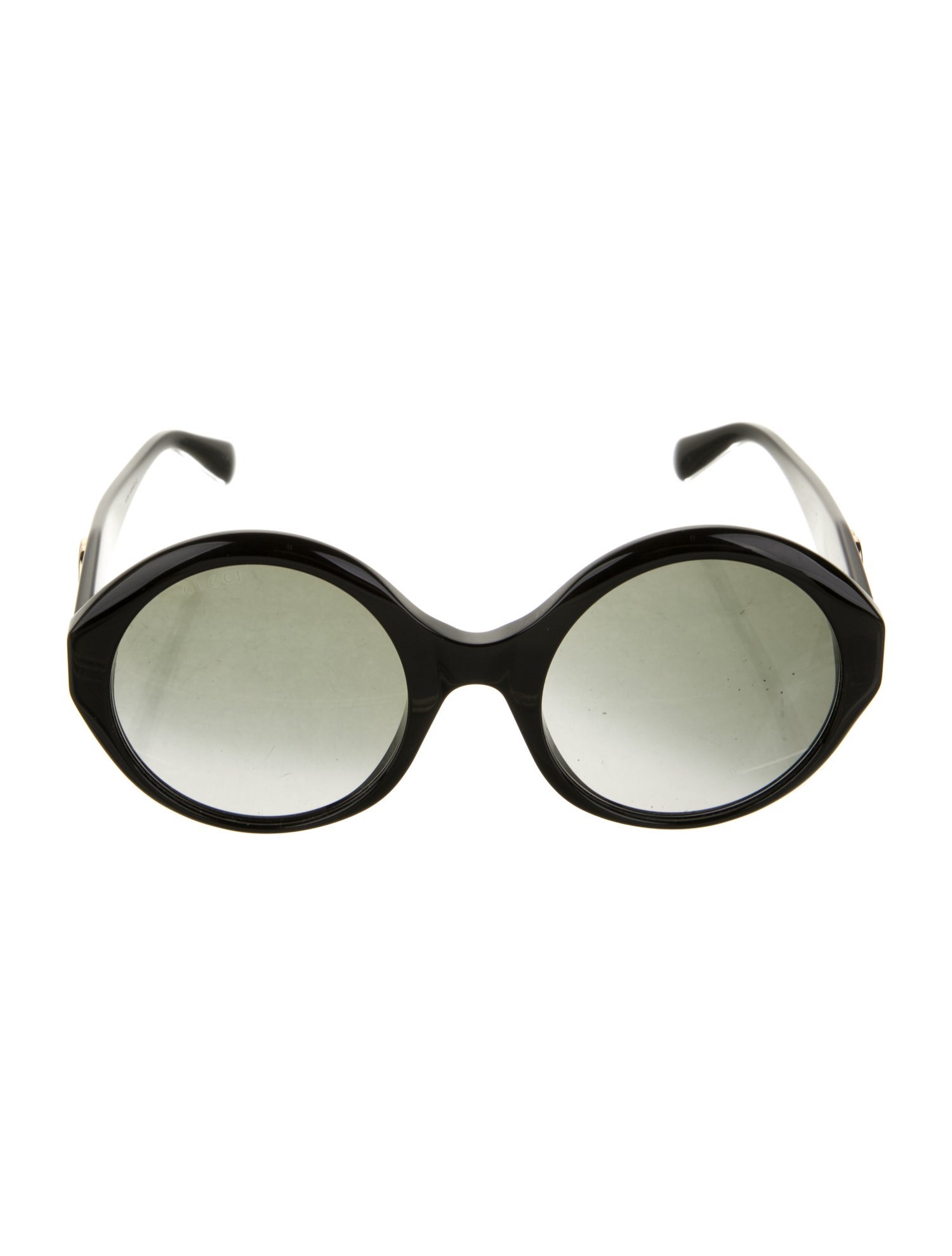 Gucci Interlocking G Logo Round Sunglasses