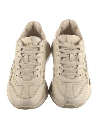 Gucci Web Accent Leather Chunky Sneakers