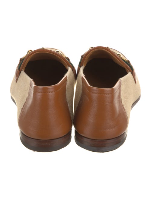 Gucci Web Accent Canvas Monk Straps