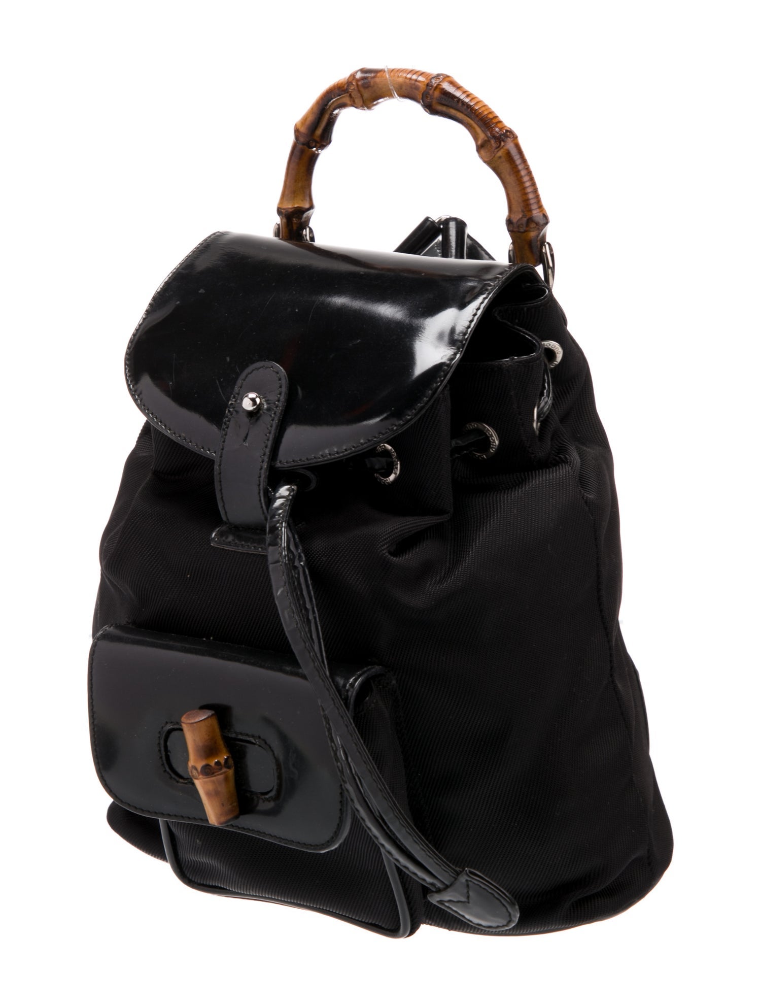 Gucci Web Bamboo Backpack Vintage Vintage