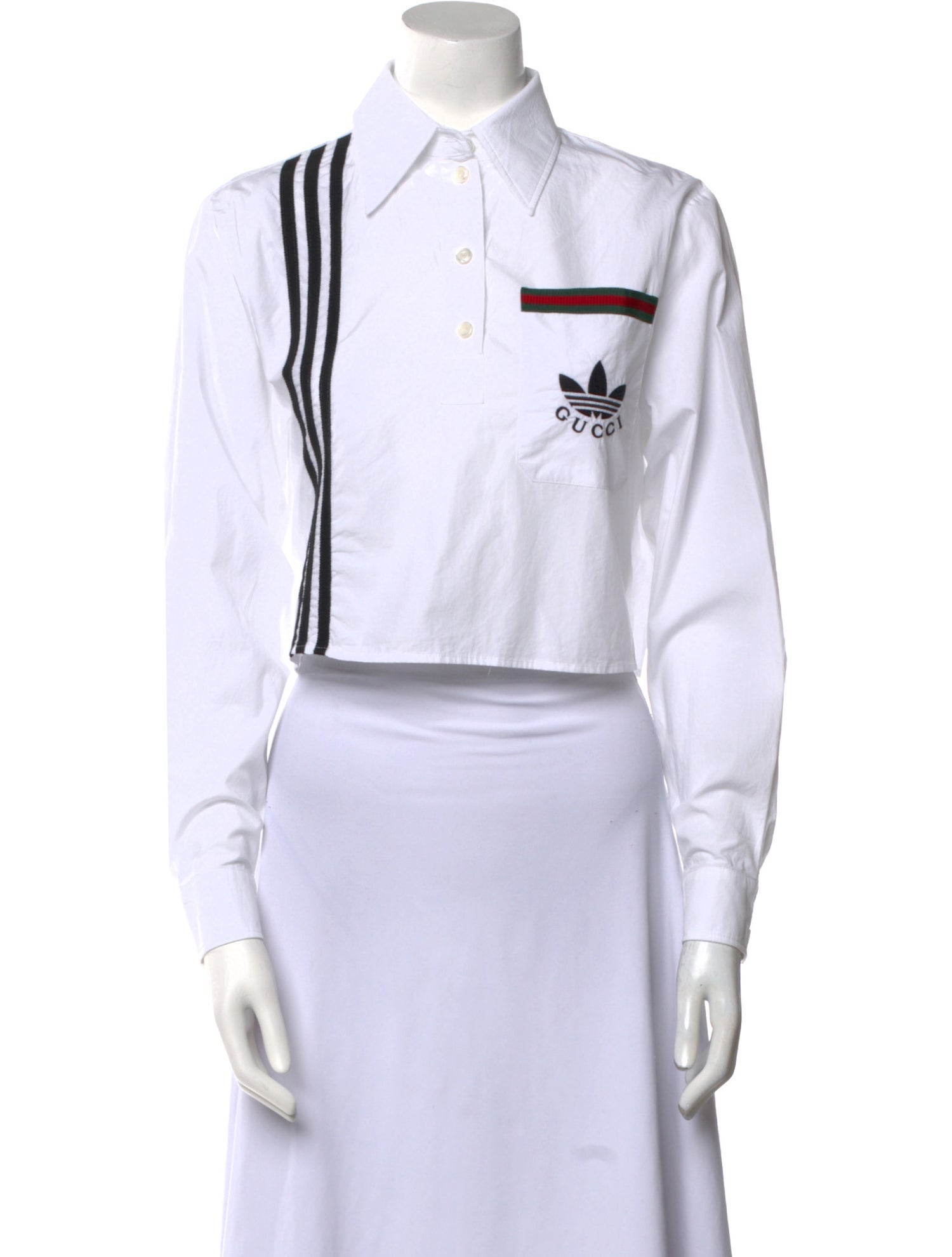 Gucci x Adidas 2023 Long Sleeve Crop Top