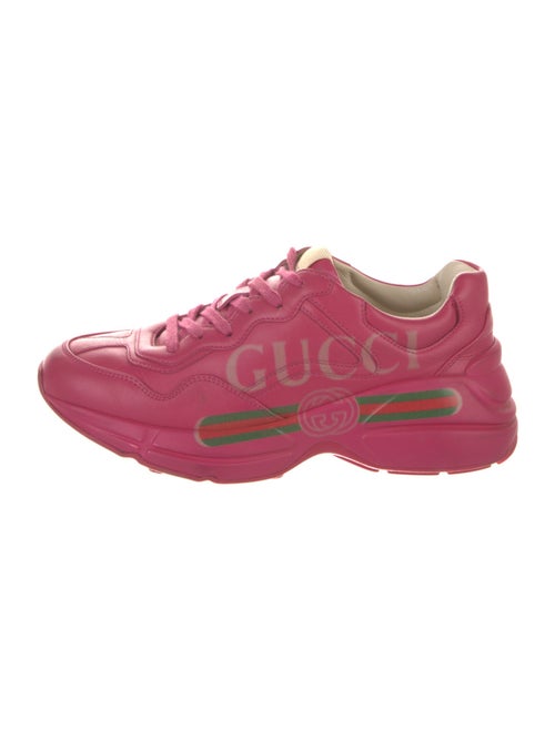 Gucci Web Accent Leather Sneakers