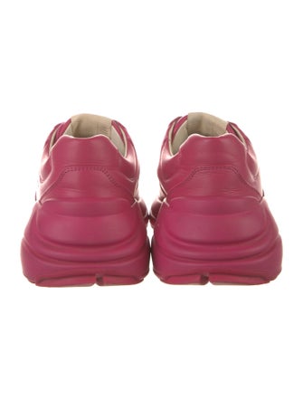 Gucci Web Accent Leather Sneakers