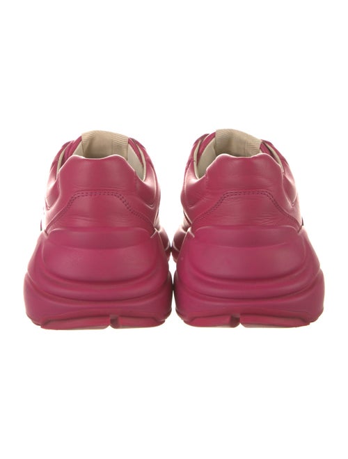 Gucci Web Accent Leather Sneakers