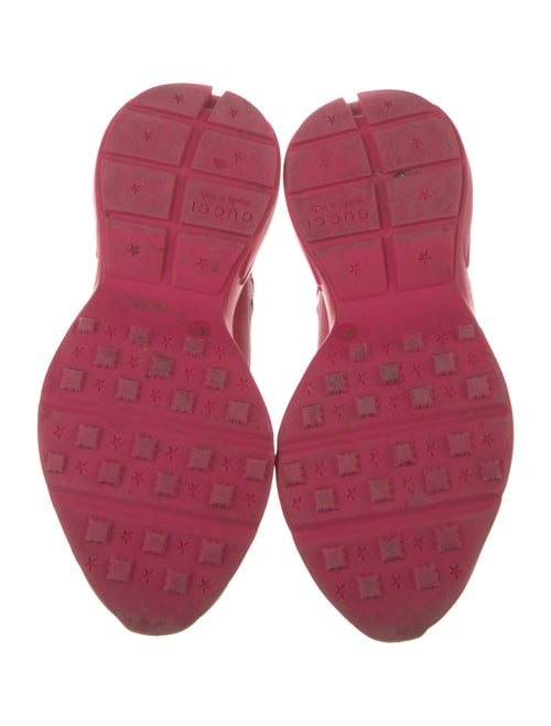 Gucci Web Accent Leather Sneakers