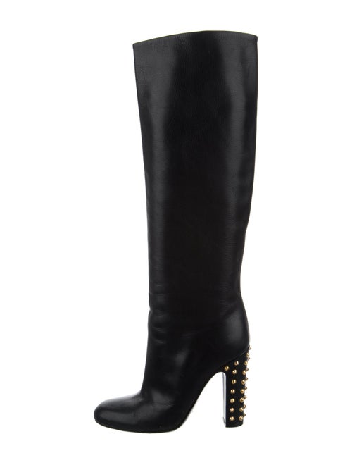 Gucci Leather Studded Accents Boots