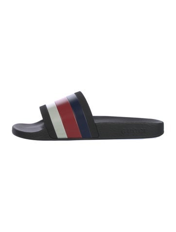 Gucci Sandals Rubber Colorblock Pattern Slides 7