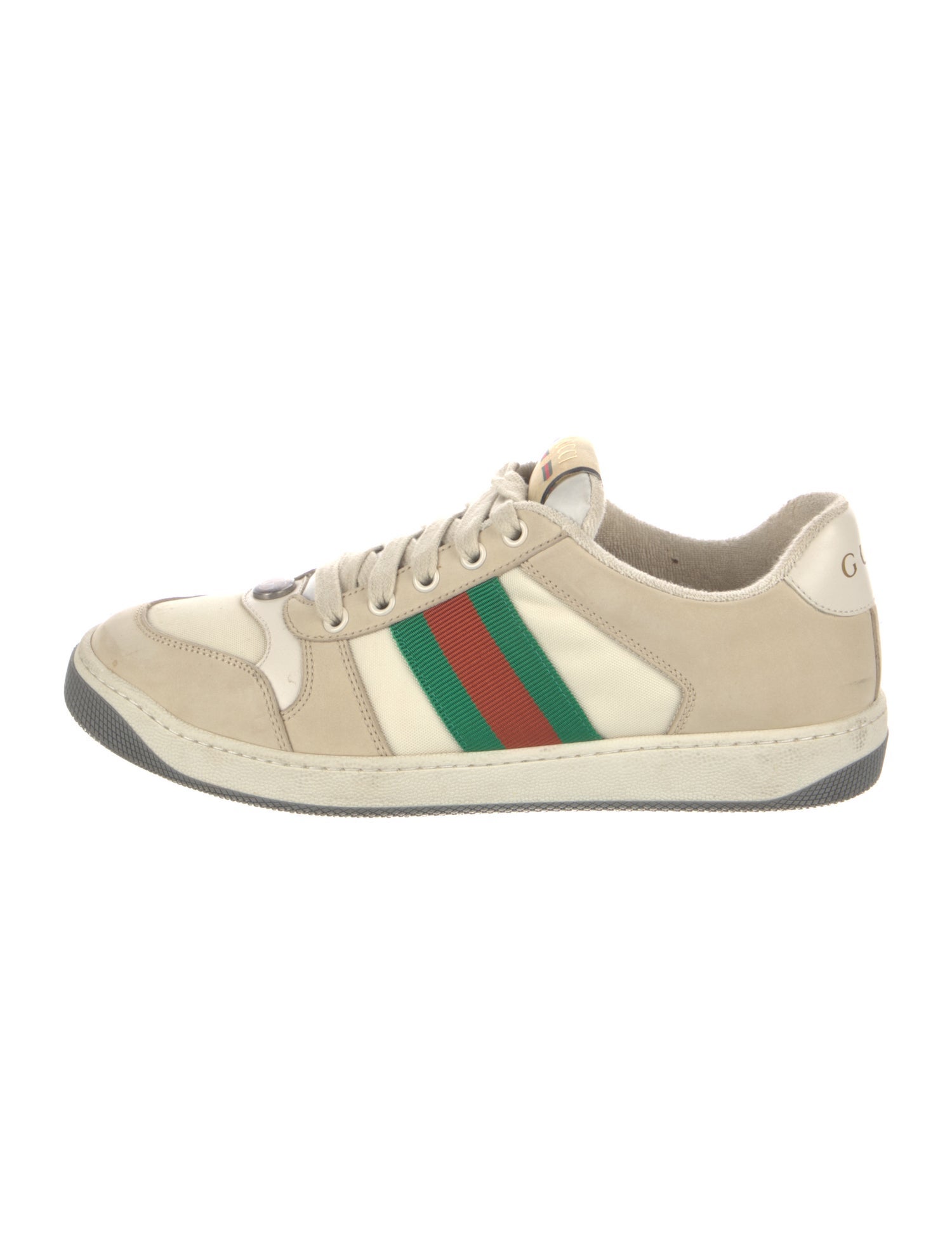 Gucci Web Accent Suede Sneakers