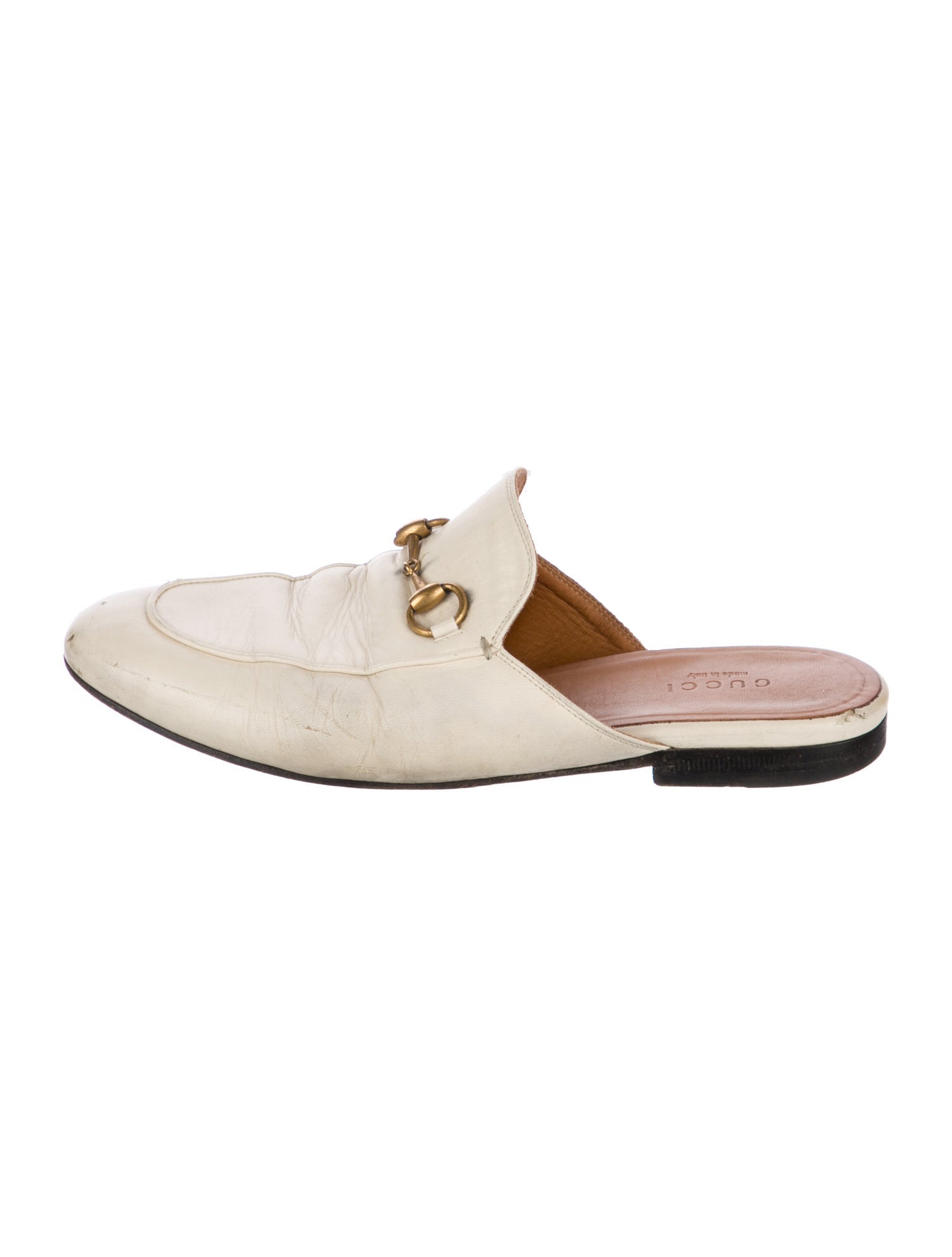 Gucci Horsebit Accent Leather Mules