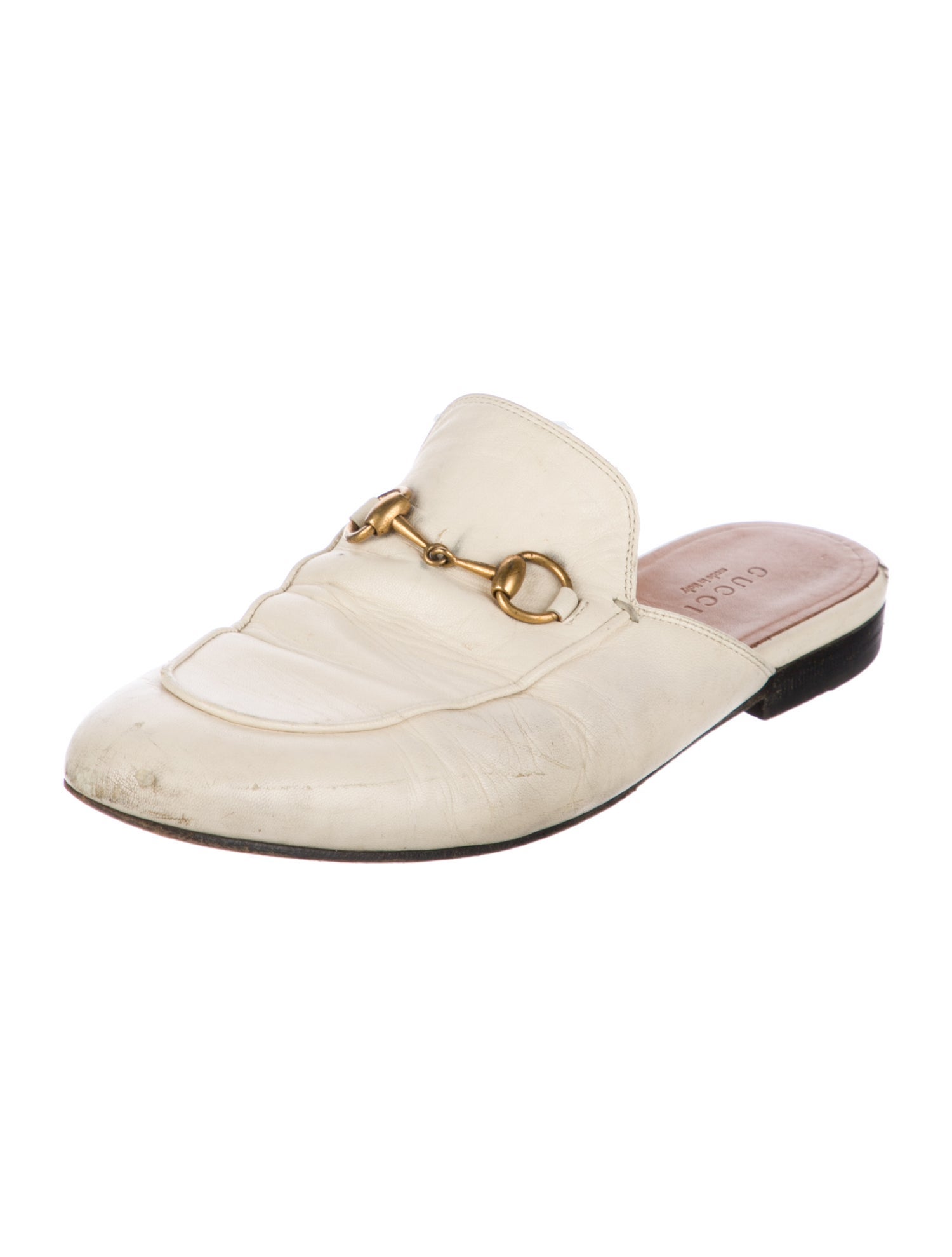 Gucci Horsebit Accent Leather Mules
