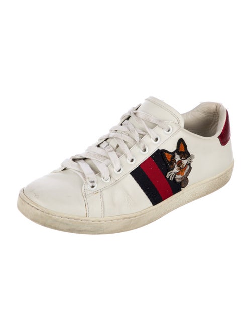 Gucci Sylvie Web Accent Leather Sneakers
