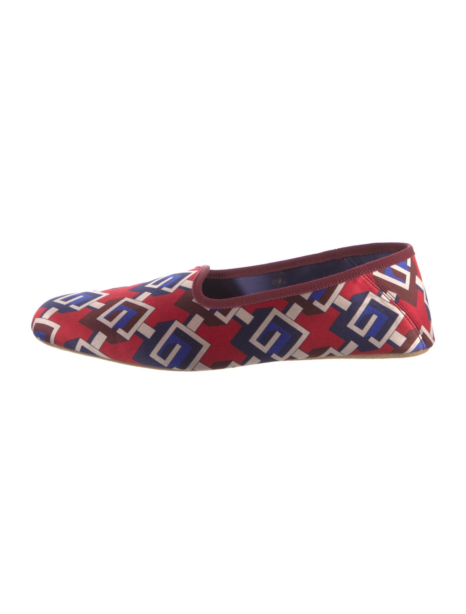 Gucci Satin Printed Loafers w/ Tags