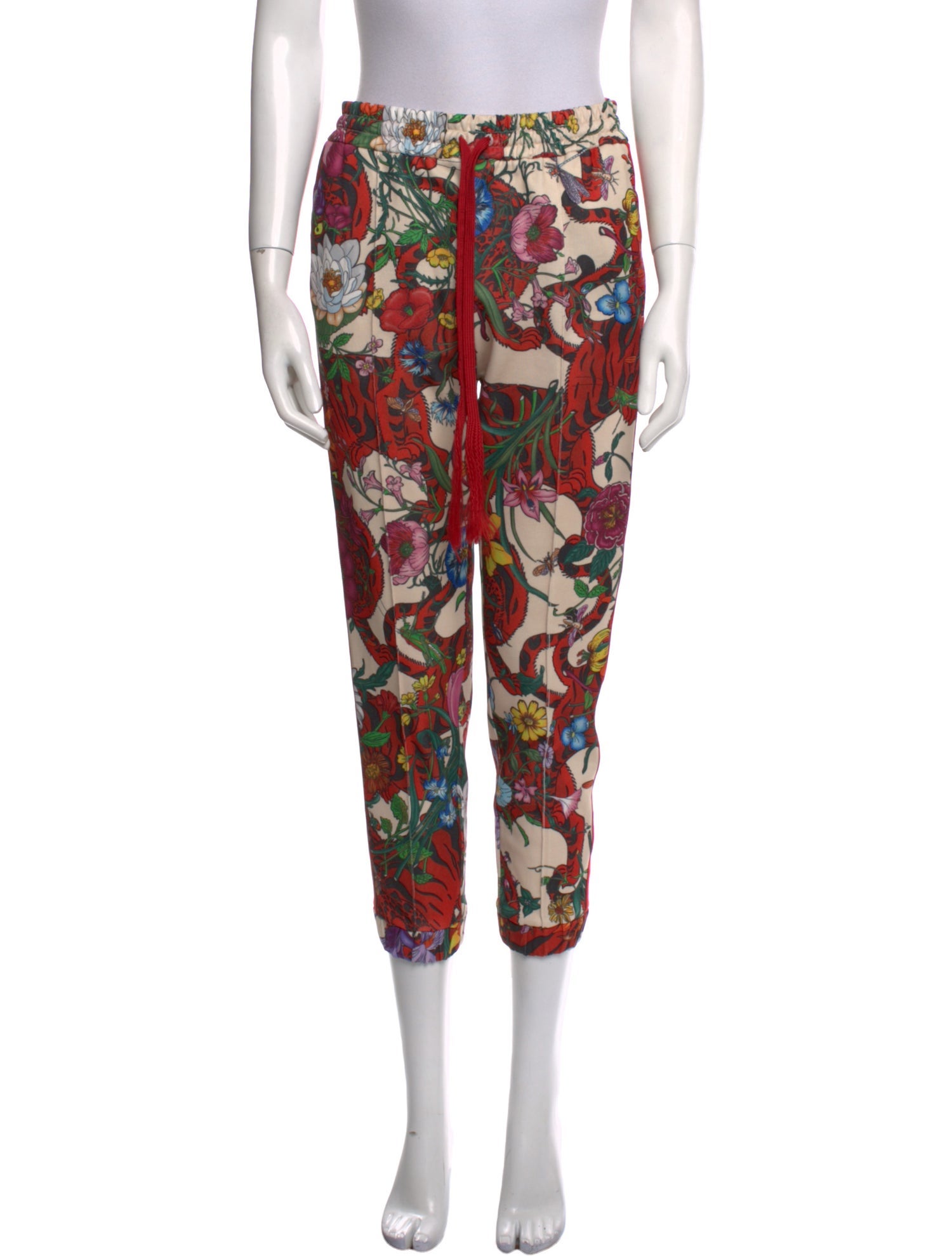Gucci Floral Print Skinny Leg Pants