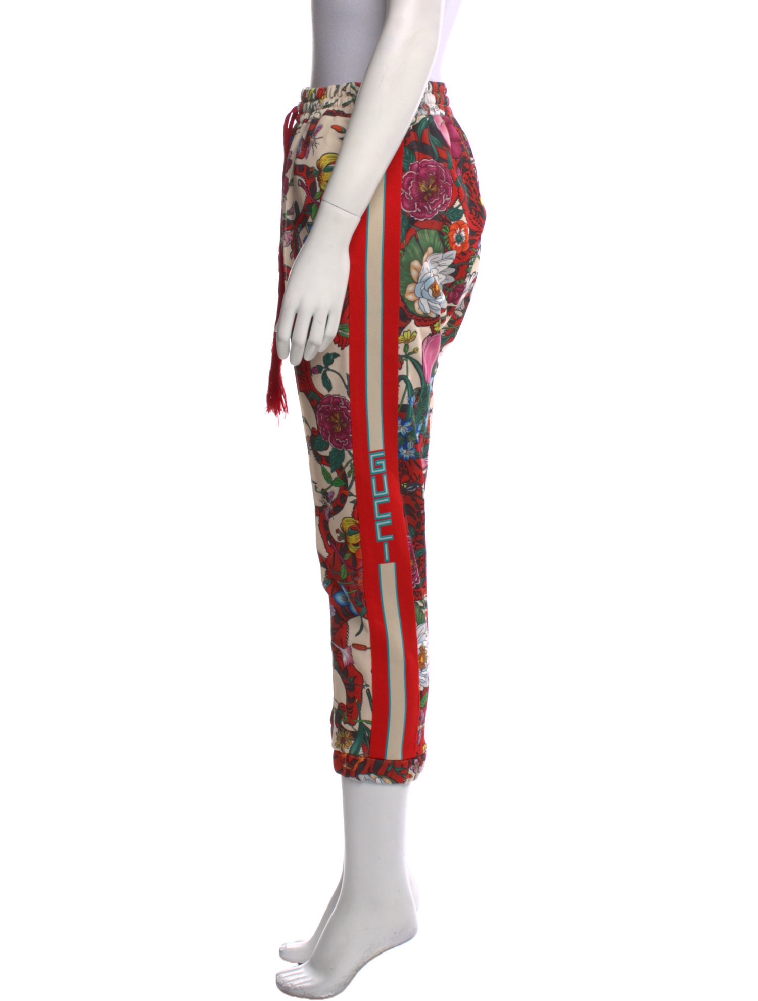 Gucci Floral Print Skinny Leg Pants