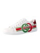 Gucci Web Accent Leather Sneakers