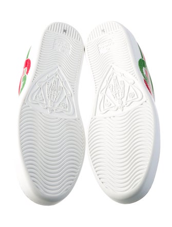 Gucci Web Accent Leather Sneakers