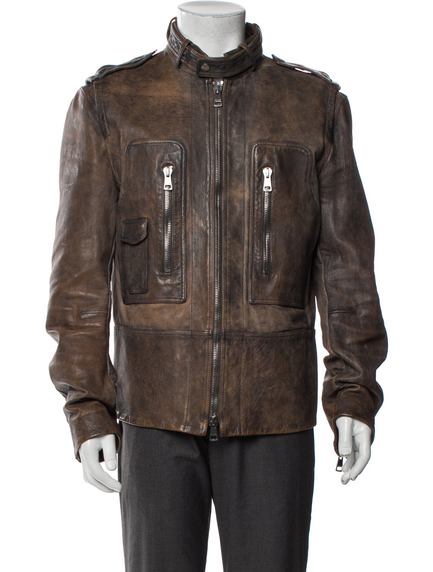 DIOR MEN Oblique Jacquard Bomber Jacket - Grey Outerwear