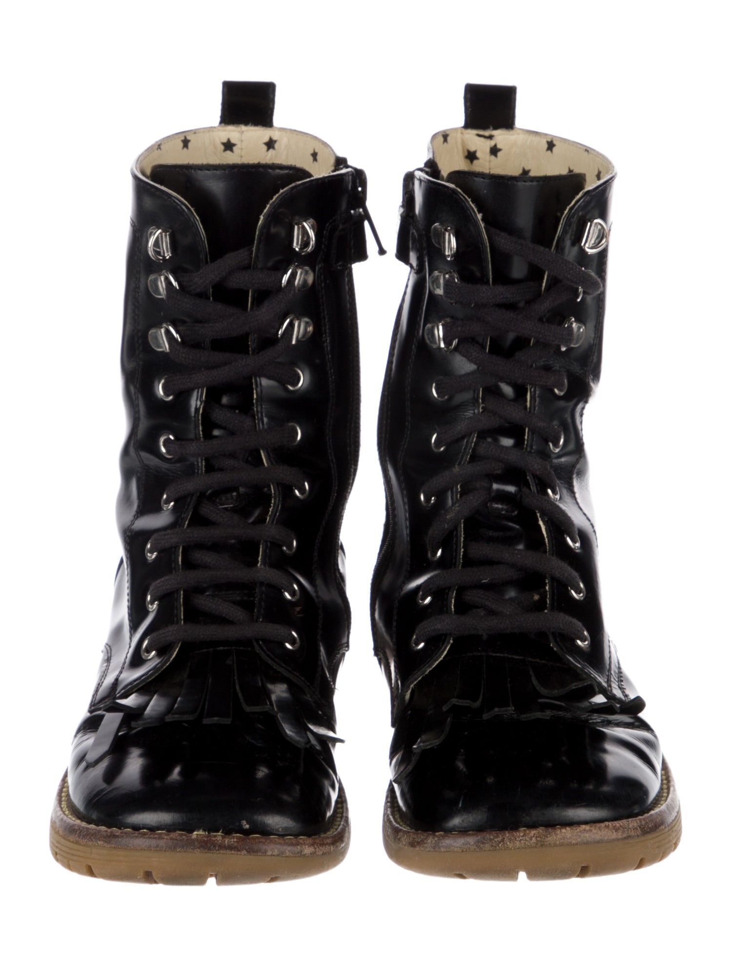 Gucci Leather Ankle Flat Boot