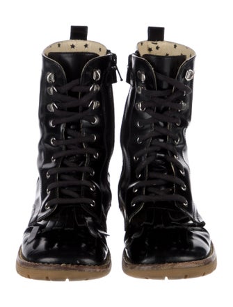 Gucci Leather Ankle Flat Boot