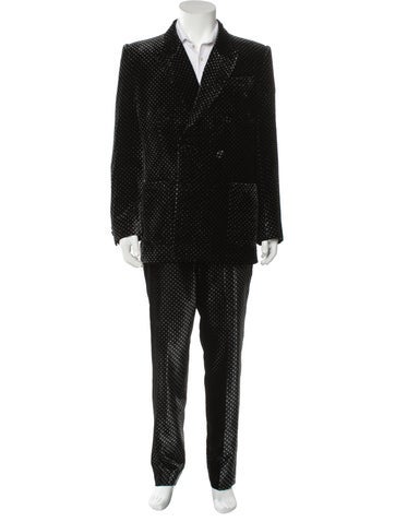 Gucci Suiting Polka Dot Print Two-Piece Suit Us40, It50 | L