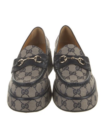 Gucci Canvas Printed Loafers