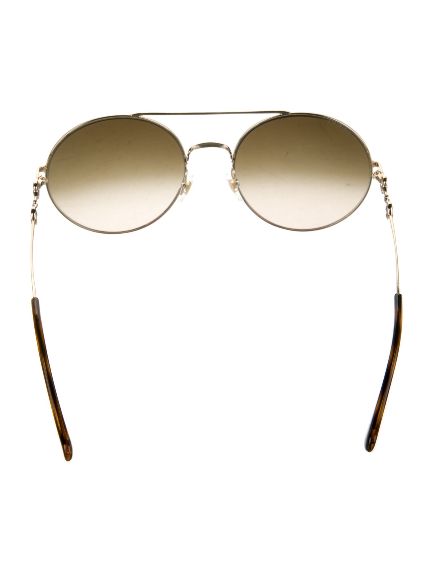 Gucci Horsebit Accent Round Sunglasses
