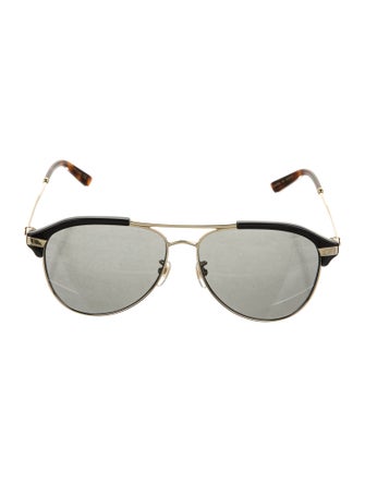 Gucci Interlocking G Logo Aviator Sunglasses