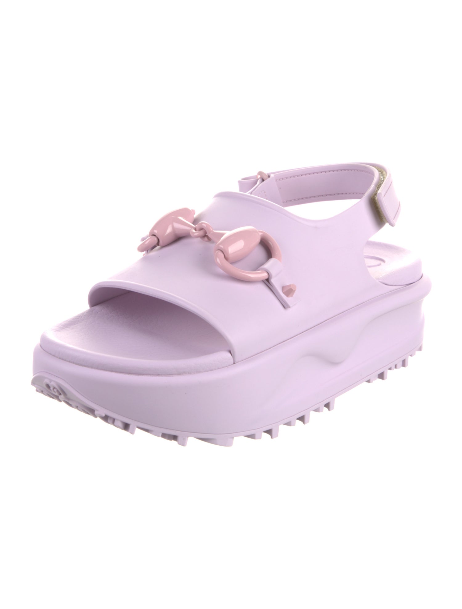 Gucci Rubber Slingback Sandals