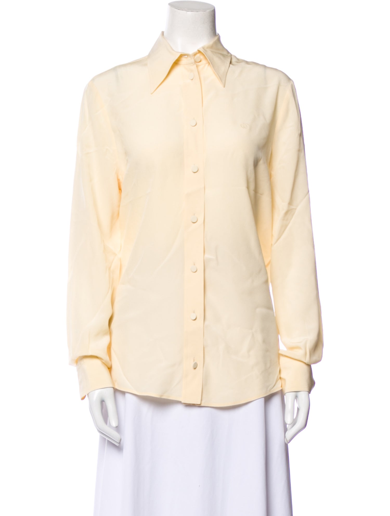 Gucci 2020 Silk Button-Up Top