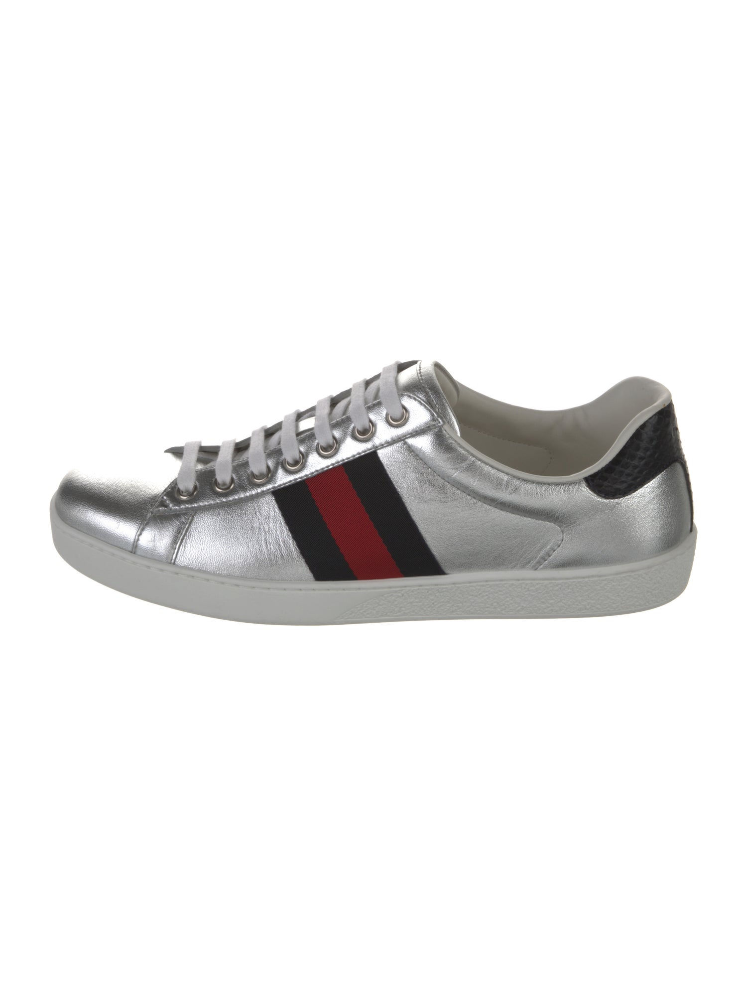Gucci Sylvie Web Accent Leather Sneakers