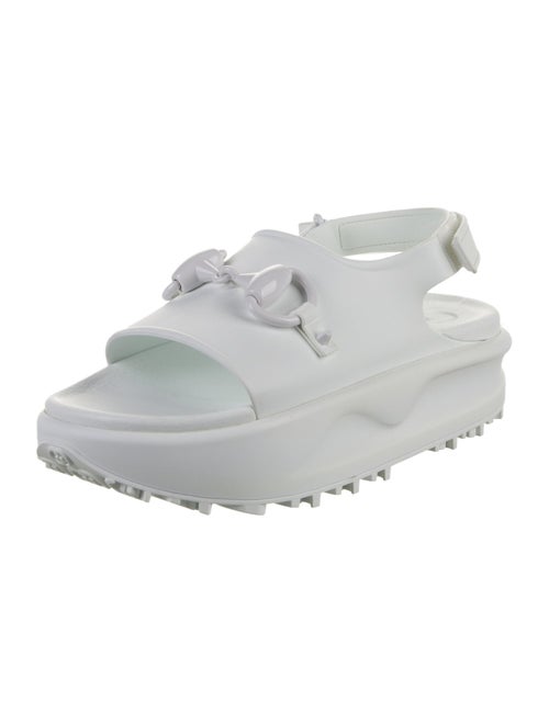 Gucci Rubber Slingback Sandals