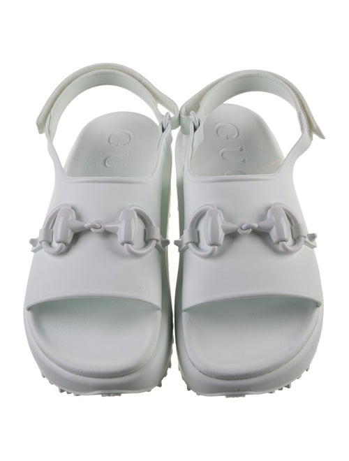 Gucci Rubber Slingback Sandals