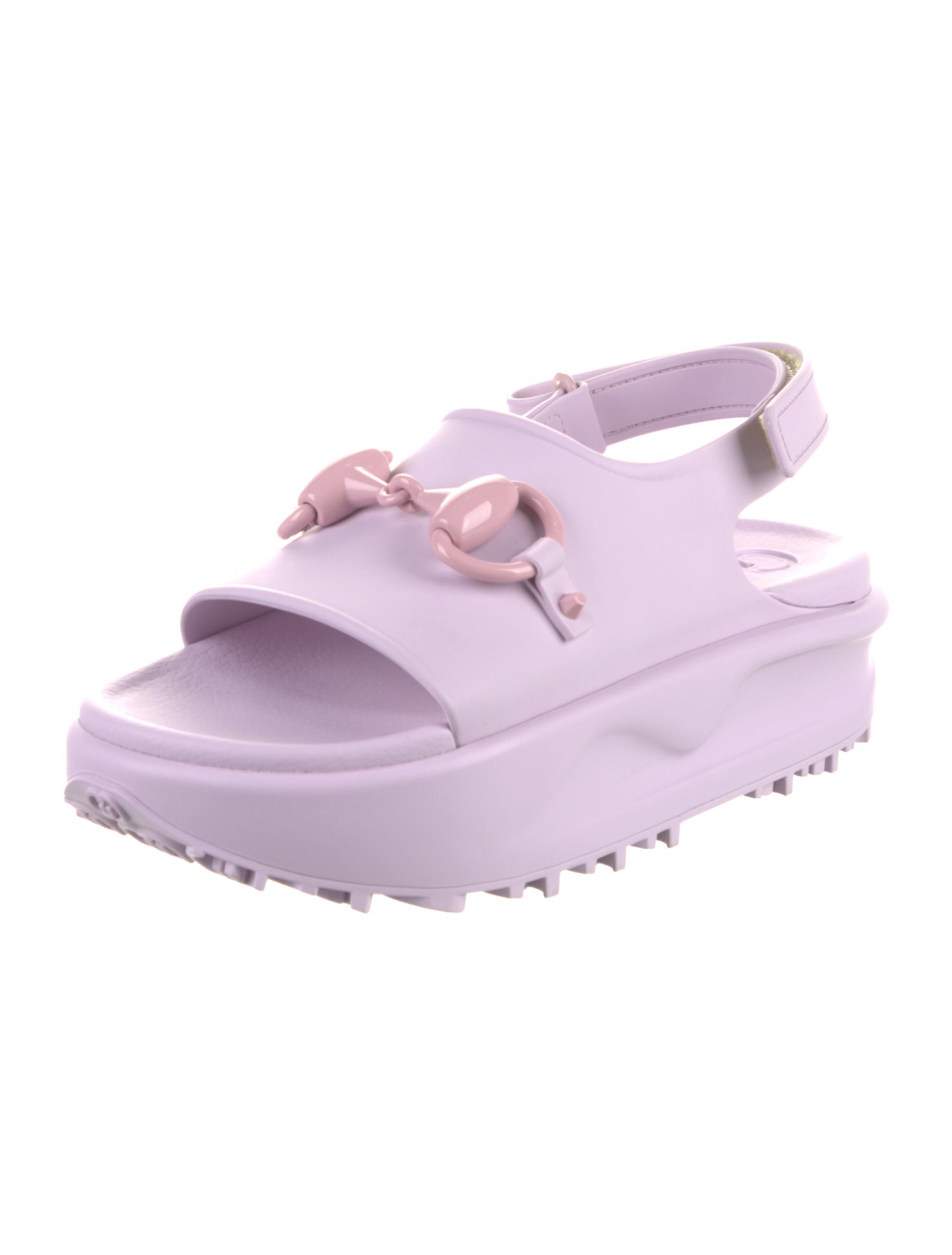 Gucci Rubber Slingback Sandals