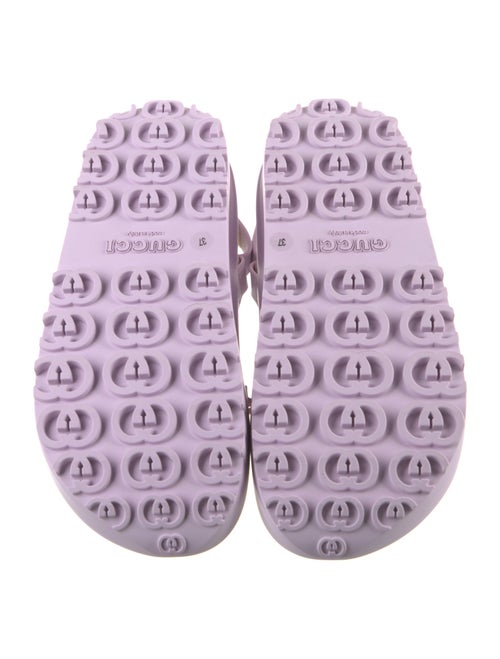 Gucci Rubber Slingback Sandals