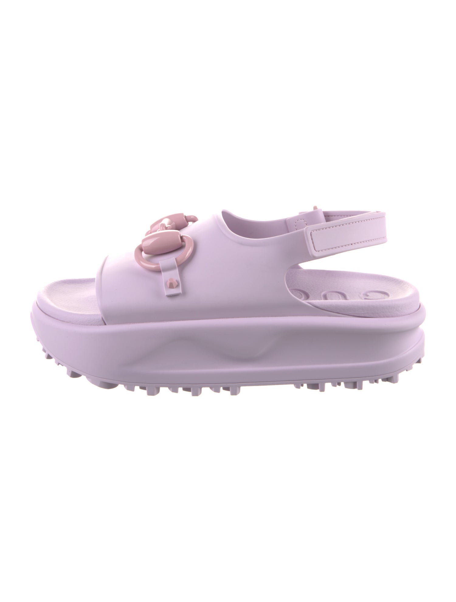 Gucci Rubber Slingback Sandals