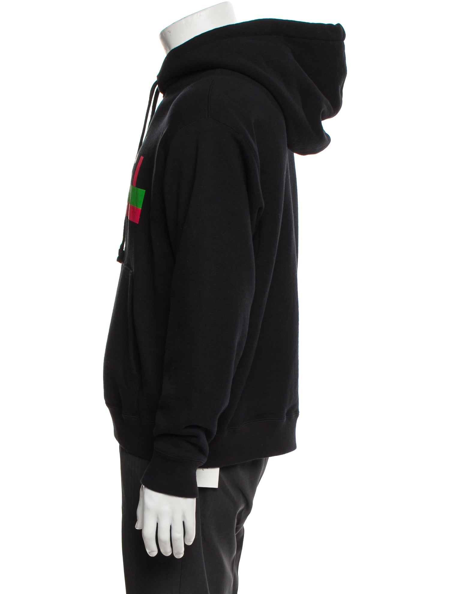 Gucci Web Accent Graphic Print Hoodie