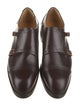 Gucci Interlocking G Logo Leather Monk Straps