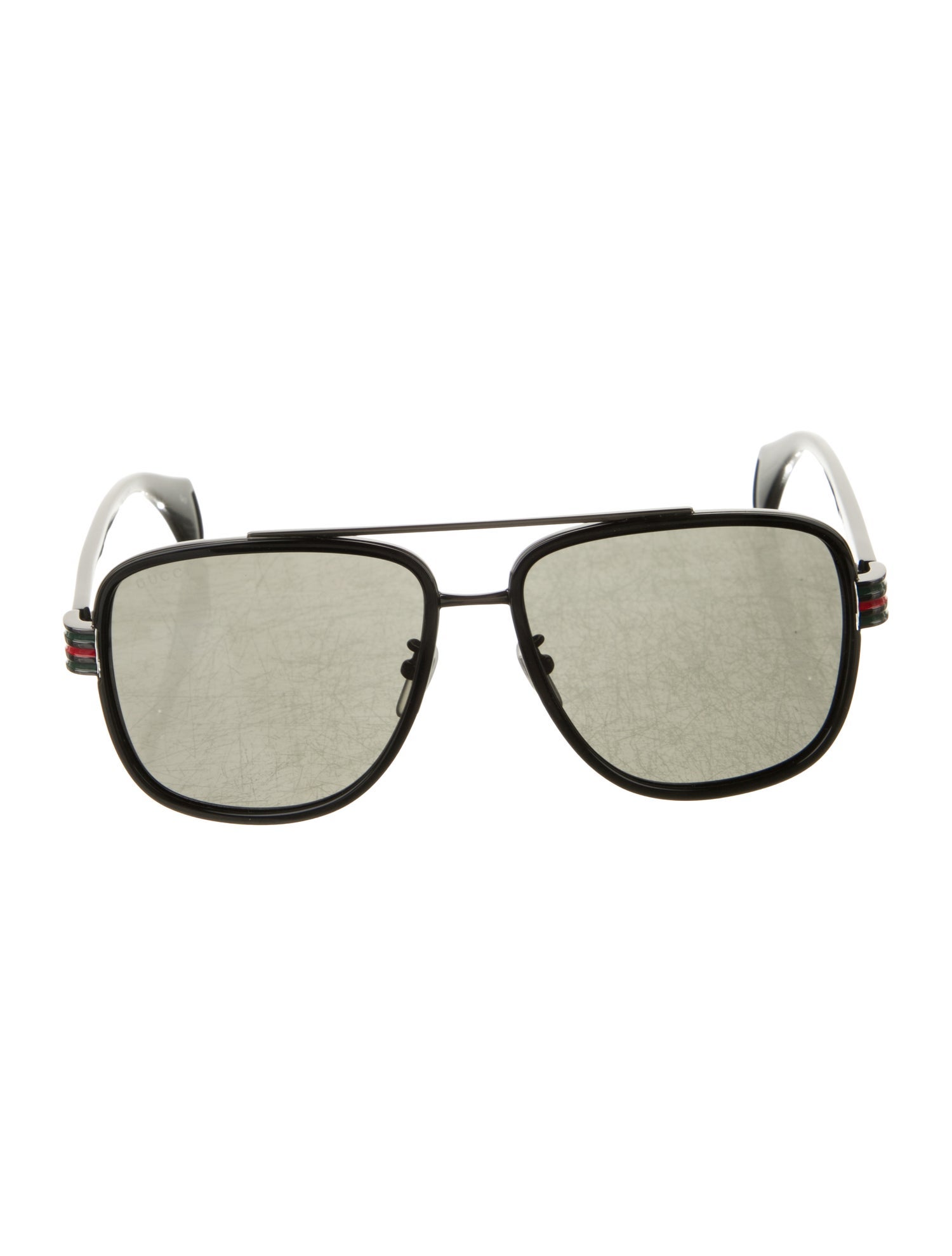Gucci Web Accent Square Sunglasses