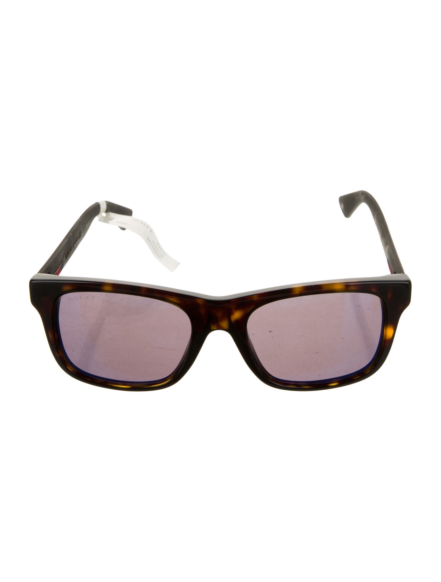 Gucci Sylvie Web Accent Wayfarer Sunglasses